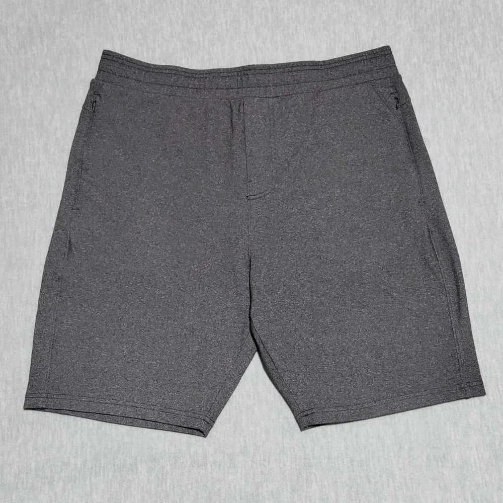 Public Rec Gamechanger Shorts Men 38 Heather Charcoal Performance Stretch Casual - Picture 2 of 15